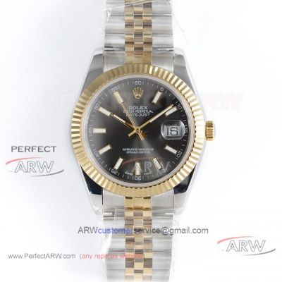 Perfect Replica Rolex 2836 Datejust 41mm on 2-Tone Jubilee Strap